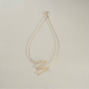 Anthropologie Golden ‘M’ Necklace